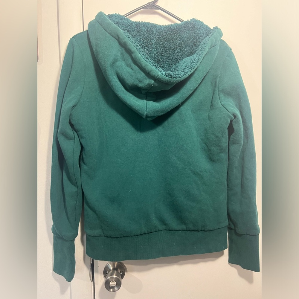 Kirra Deep Teal Sherpa-Lined Jacket - Picture 4 of 5